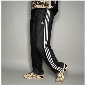 Adidas Basketball Shorts Black White Three Stripe Mesh Athletic Climalite